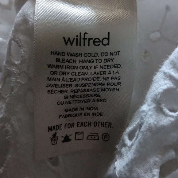 LA BOHEME WILFRED White Cotton Eyelet Puff Sleeve Square Neck Blouse S - Picture 5 of 5